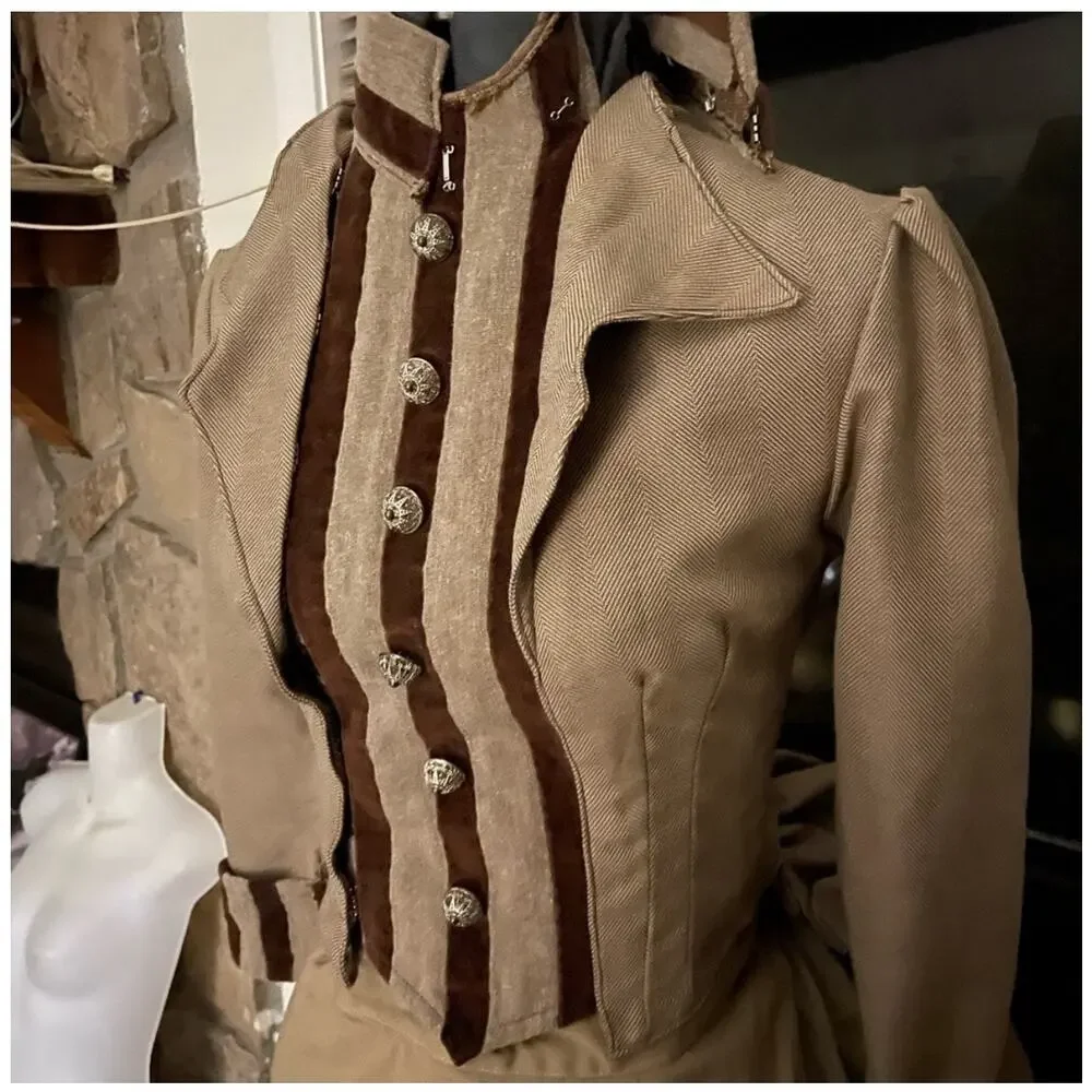 Victorian bustle bodice theater costume - Picture 9 of 13